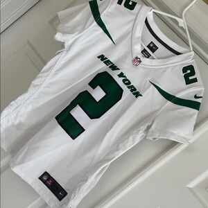 NFL White On Field Jets Wilson Jersey Size M